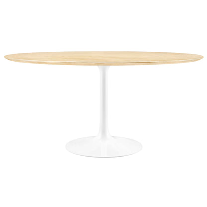 Modway - Lippa 60" Round Wood Dining Table by Modway  Bar and Dining Bar and Dining Tables Brown - EEI-5176-WHI-NAT
