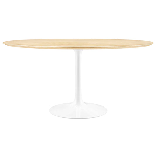 Modway - Lippa 60" Round Wood Dining Table by Modway  Bar and Dining Bar and Dining Tables Brown - EEI-5176-WHI-NAT