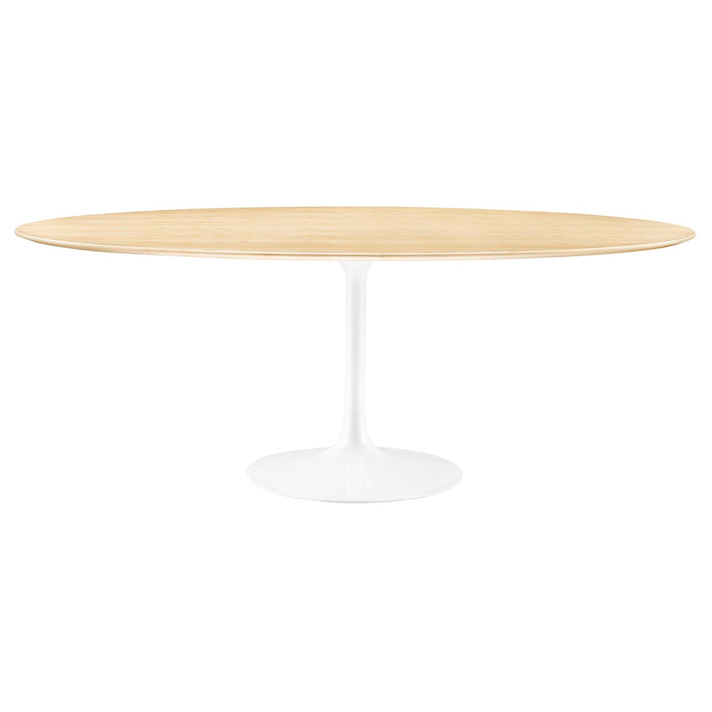 Modway Outlet Lippa 78" Oval Wood Dining Table by Modway  Bar and Dining Furniture White Natural - EEI-5197-WHI-NAT