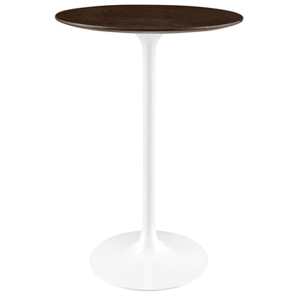 Modway - Lippa 28" Round Wood Bar Table by Modway  Bar and Dining Bar and Dining Tables Brown - EEI-5199-WHI-CHE
