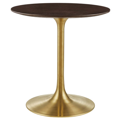 Modway - Lippa 28" Round Wood Dining Table by Modway  Bar and Dining Bar and Dining Tables Brown - EEI-5212-GLD-CHE