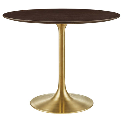Modway - Lippa 36" Round Wood Dining Table by Modway  Bar and Dining Bar and Dining Tables Brown - EEI-5214-GLD-CHE