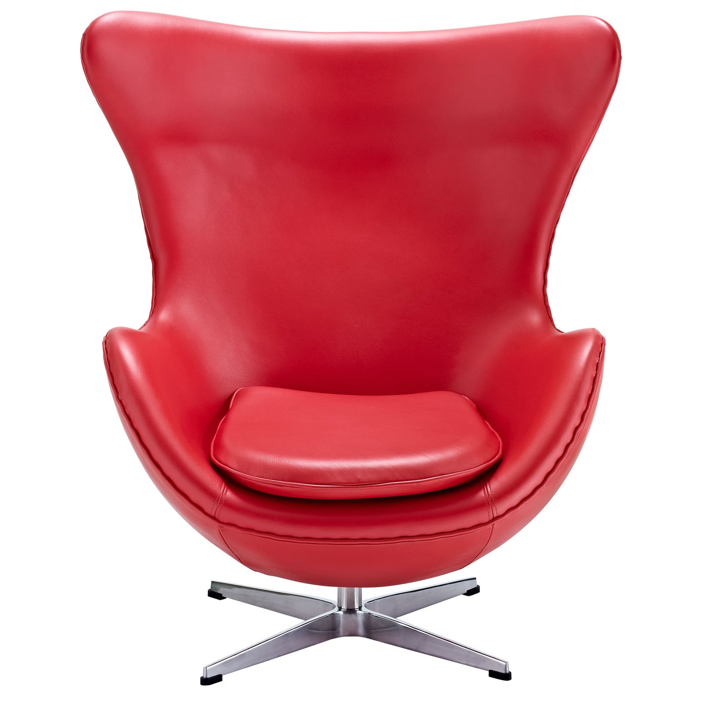 Modway Outlet Glove Leather Lounge Chair by Modway  Living Room Furniture Red - EEI-528-RED