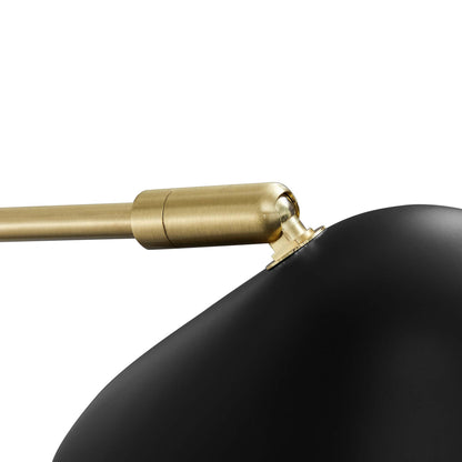 Modway - Journey 24" Swing Arm Wall Sconce by Modway  Lighting Ceiling Lamps Black - EEI-5295-BLK