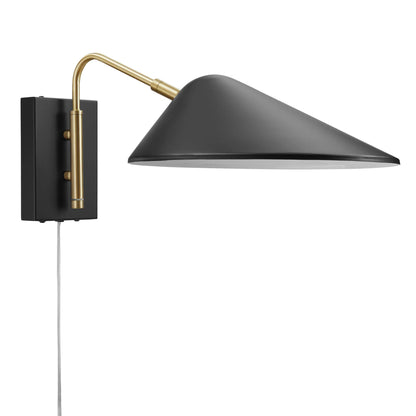 Modway - Journey 7" Swing Arm Wall Sconce by Modway  Lighting Ceiling Lamps Black - EEI-5296-BLK