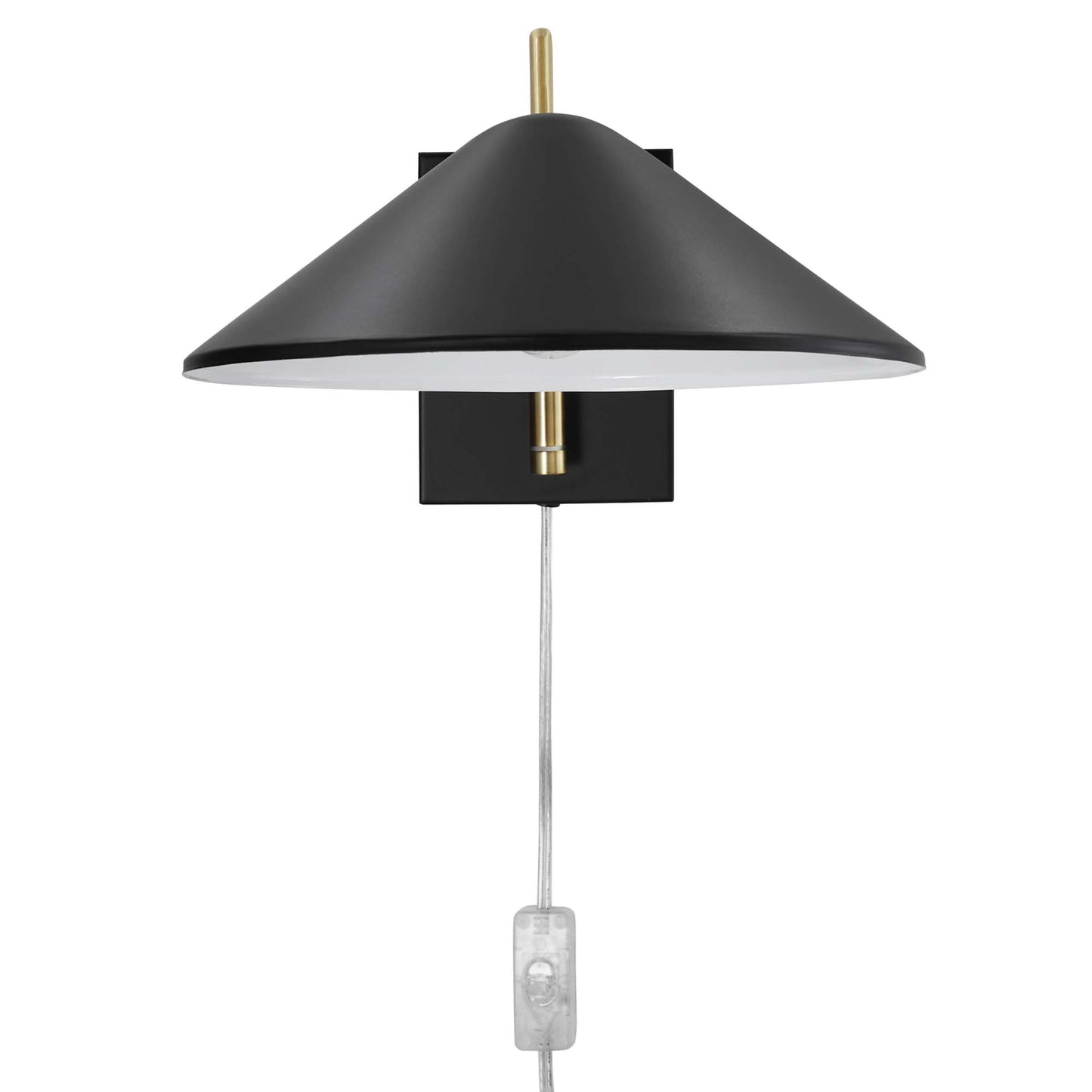 Modway - Journey 7" Swing Arm Wall Sconce by Modway  Lighting Ceiling Lamps Black - EEI-5296-BLK