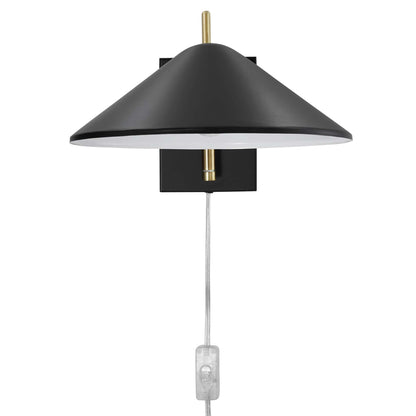 Modway - Journey 7" Swing Arm Wall Sconce by Modway  Lighting Ceiling Lamps Black - EEI-5296-BLK