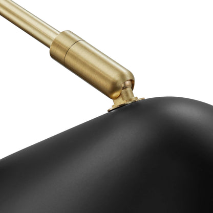 Modway - Journey 7" Swing Arm Wall Sconce by Modway  Lighting Ceiling Lamps Black - EEI-5296-BLK