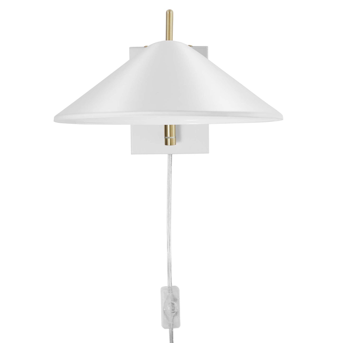 Modway - Journey 7" Swing Arm Wall Sconce by Modway  Lighting Ceiling Lamps White - EEI-5296-WHI
