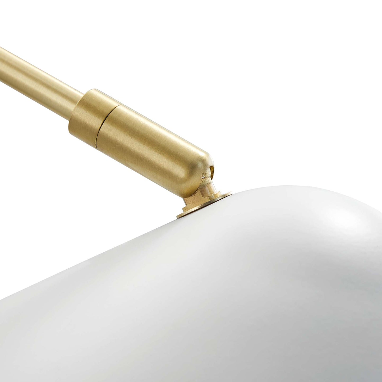 Modway - Journey 7" Swing Arm Wall Sconce by Modway  Lighting Ceiling Lamps White - EEI-5296-WHI