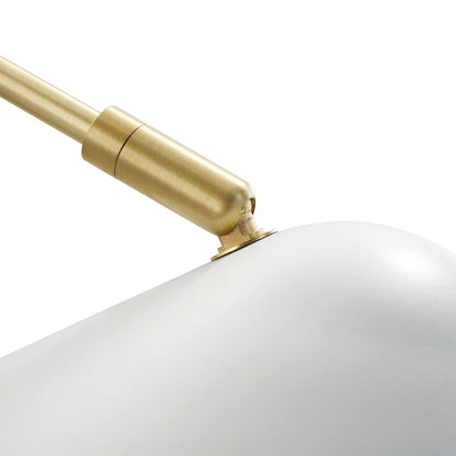 Modway - Journey 7" Swing Arm Wall Sconce by Modway  Lighting Ceiling Lamps White - EEI-5296-WHI