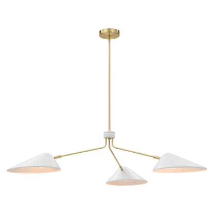 Modway Outlet Journey 3-Light 14" Arm Pendant by Modway  Lighting Lighting White - EEI-5297-WHI