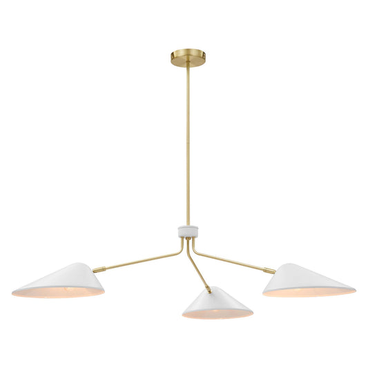 Modway Outlet Journey 3-Light 14" Arm Pendant by Modway  Lighting Lighting White - EEI-5297-WHI