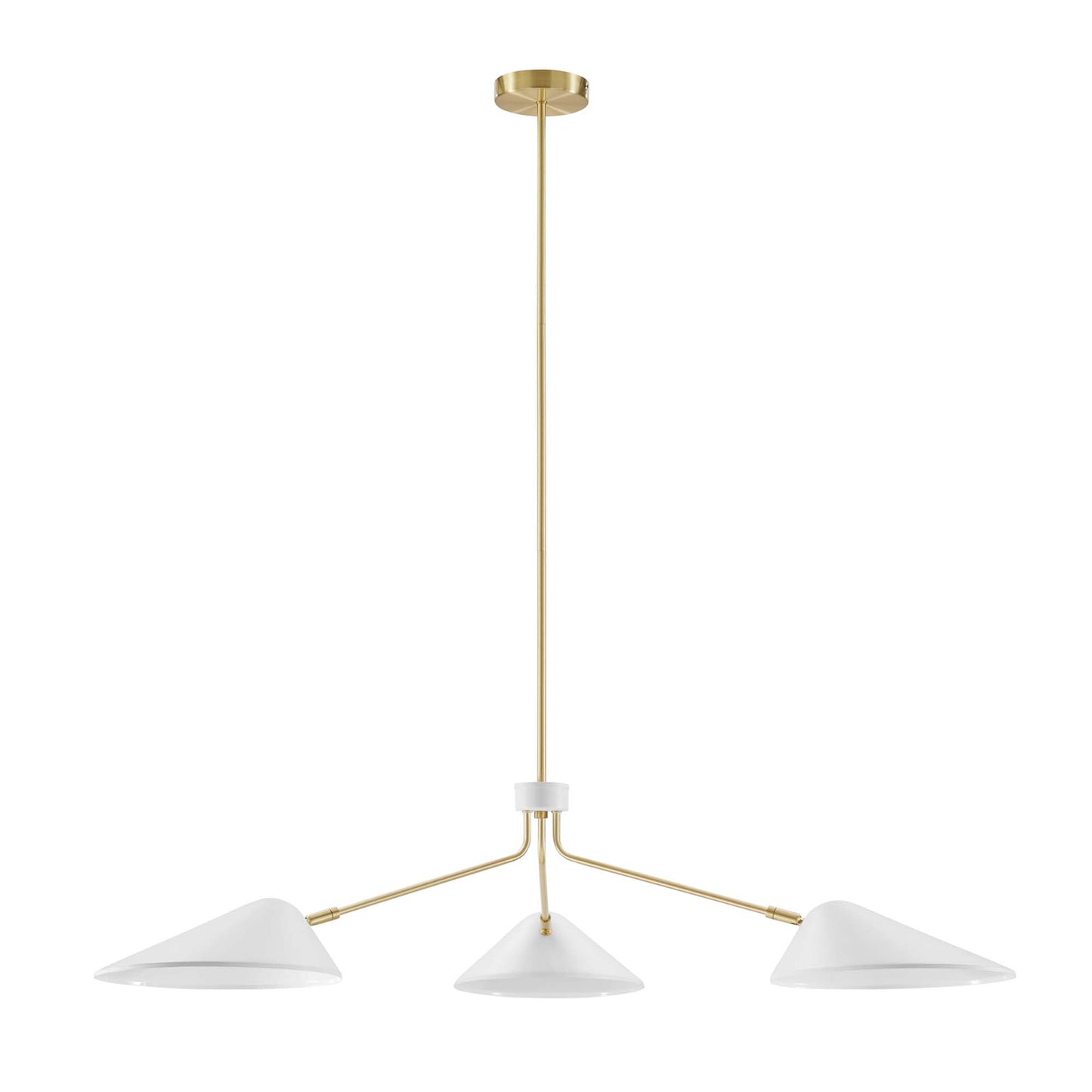 Modway Outlet Journey 3-Light 14" Arm Pendant by Modway  Lighting Lighting White - EEI-5297-WHI