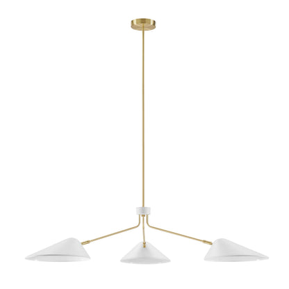 Modway Outlet Journey 3-Light 14" Arm Pendant by Modway  Lighting Lighting White - EEI-5297-WHI