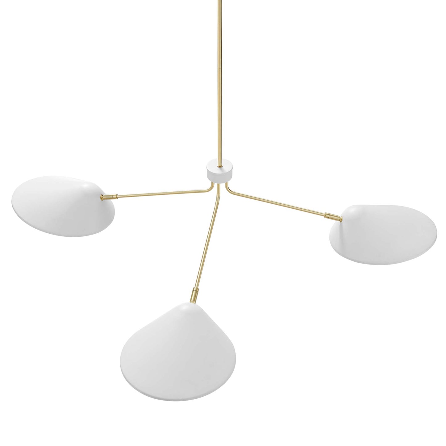 Modway Outlet Journey 3-Light 14" Arm Pendant by Modway  Lighting Lighting White - EEI-5297-WHI
