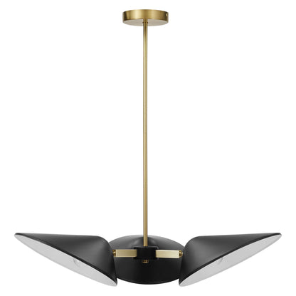 Modway Outlet Journey 3-Light 3" Arm Pendant by Modway  Lighting Lighting Black - EEI-5299-BLK