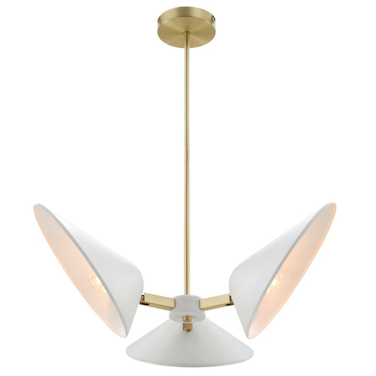 Modway Outlet Journey 3-Light 3" Arm Pendant by Modway  Lighting Lighting White - EEI-5299-WHI