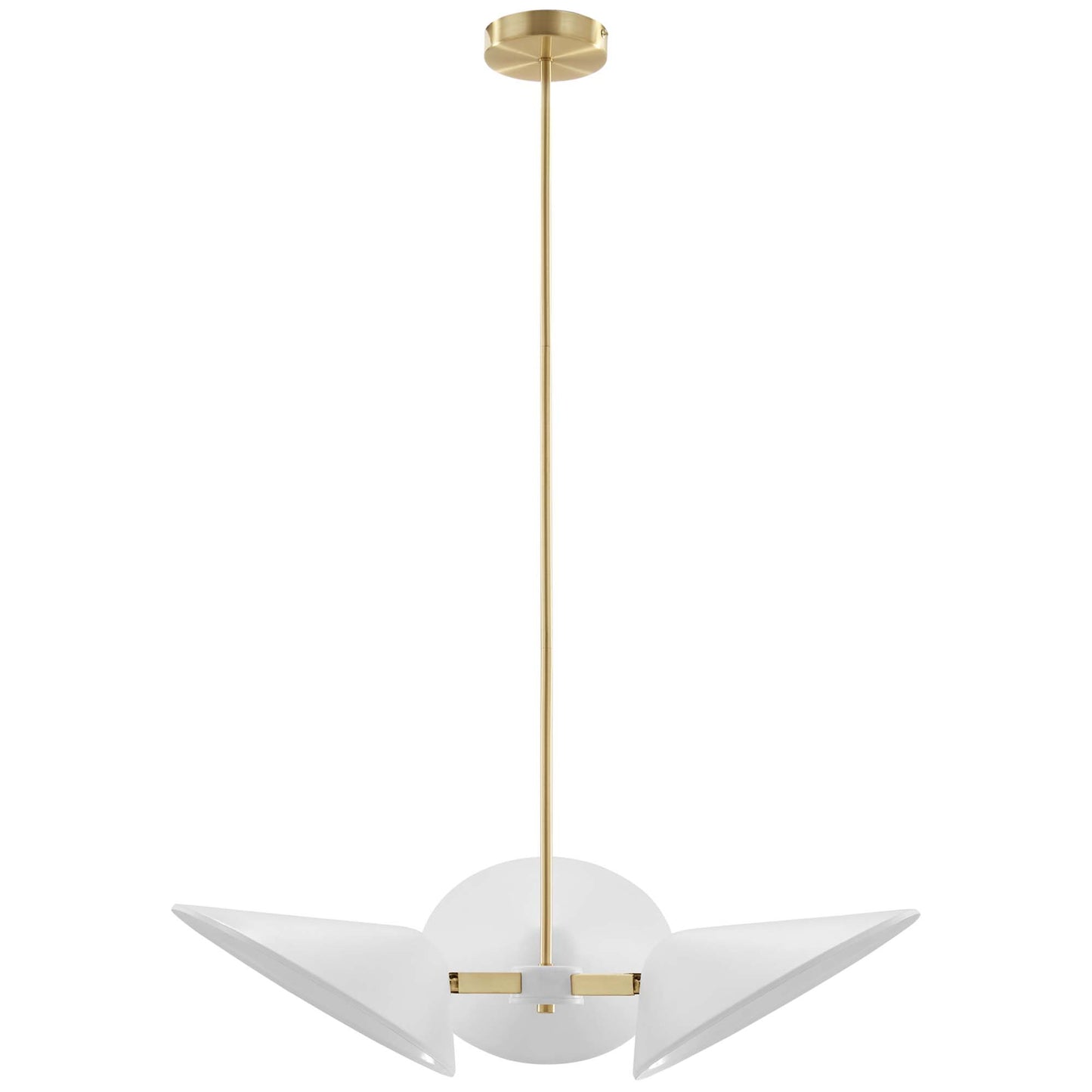 Modway Outlet Journey 3-Light 3" Arm Pendant by Modway  Lighting Lighting White - EEI-5299-WHI
