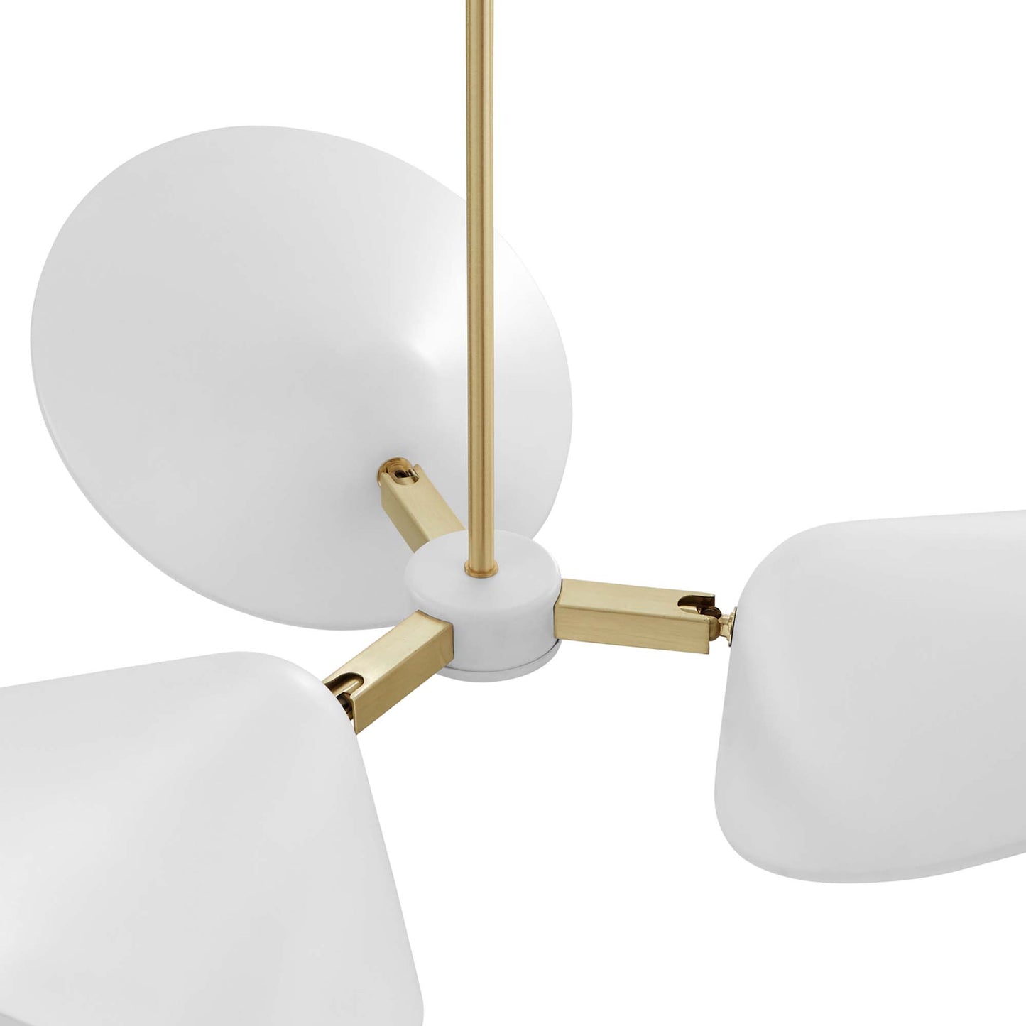 Modway Outlet Journey 3-Light 3" Arm Pendant by Modway  Lighting Lighting White - EEI-5299-WHI