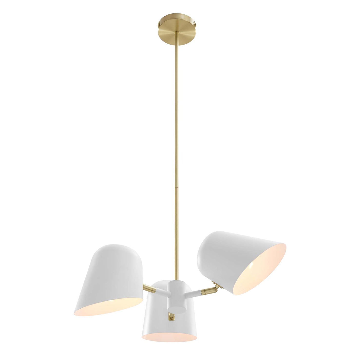 Modway Outlet Briana 3-Light Pendant Light by Modway  Lighting Lighting White - EEI-5301-WHI