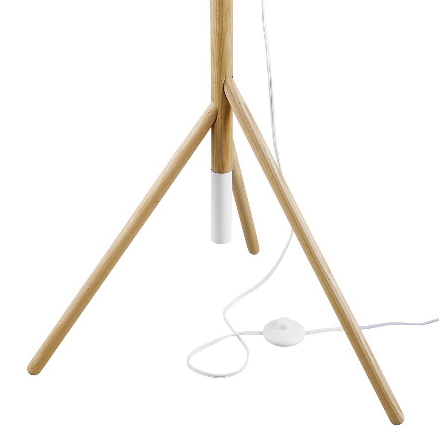 Modway Outlet Natalie Tripod Floor Lamp by Modway  Lighting Lighting White Natural - EEI-5305-WHI-NAT