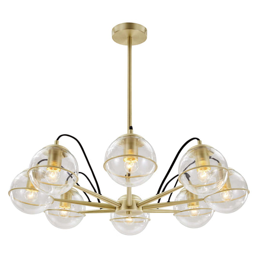 Modway Outlet Hanna 8-Light Chandelier by Modway  Lighting Lighting Clear Gold - EEI-5307-CLR-GLD