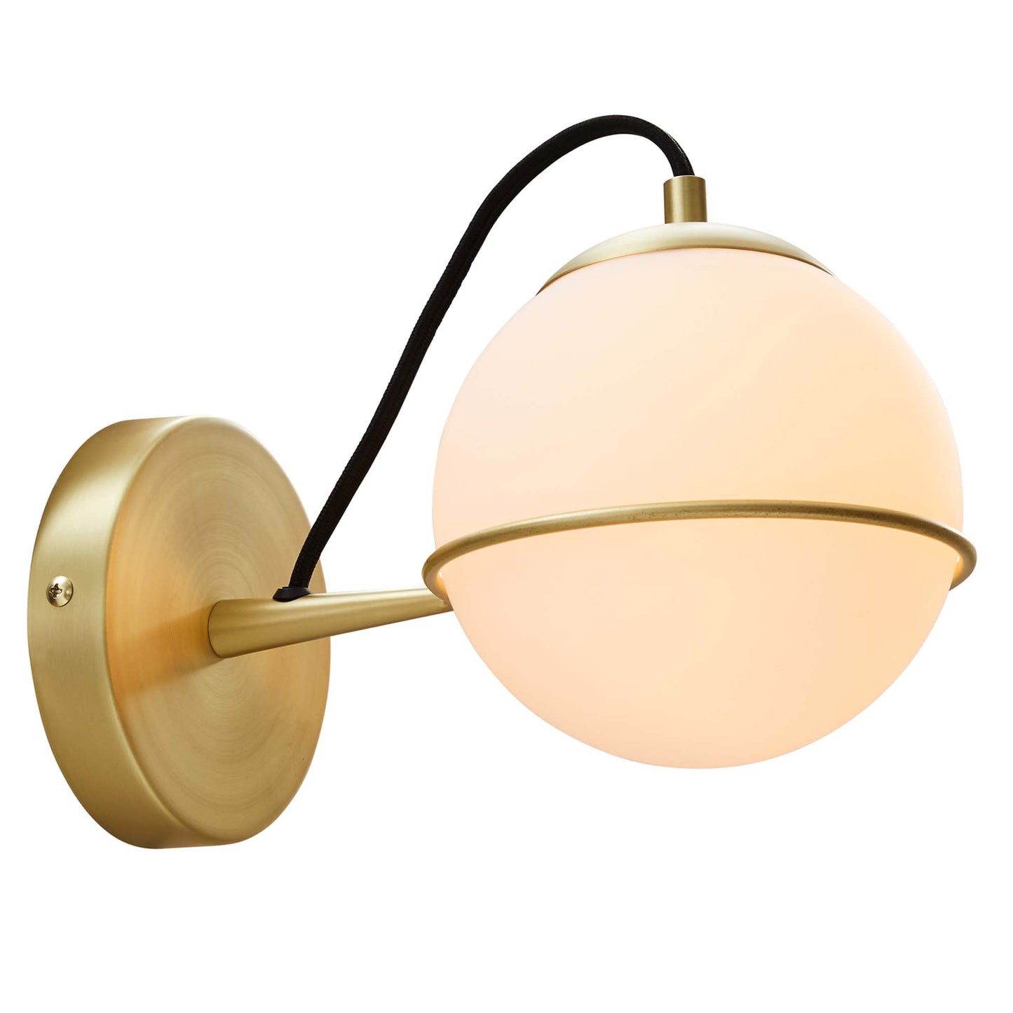 Modway Outlet Hanna Hardwire Wall Sconce by Modway  Lighting Lighting Opal Gold - EEI-5308-OPA-GLD