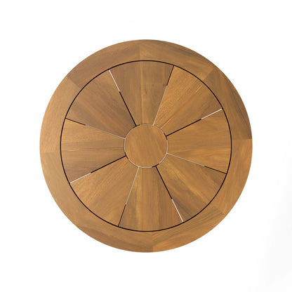 Modway Outlet Meadow Outdoor Patio Teak Wood Dining Table by Modway  Outdoor Furniture Furniture Natural Taupe - EEI-5312-NAT-TAU