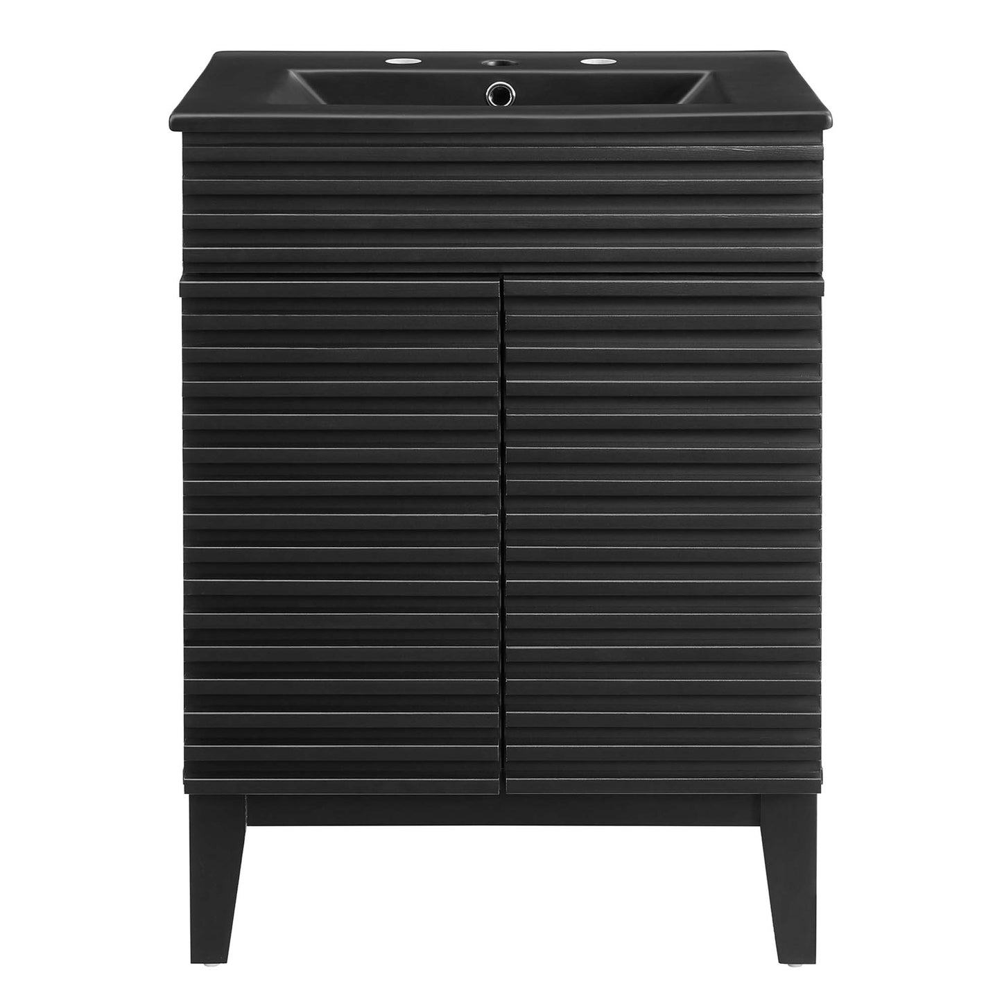 Modway - Render 24" Bathroom Vanity by Modway  Bathroom Vanities Black - EEI-5350-BLK-BLK