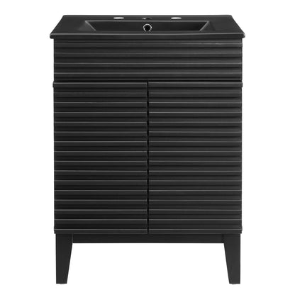 Modway - Render 24" Bathroom Vanity by Modway  Bathroom Vanities Black - EEI-5350-BLK-BLK