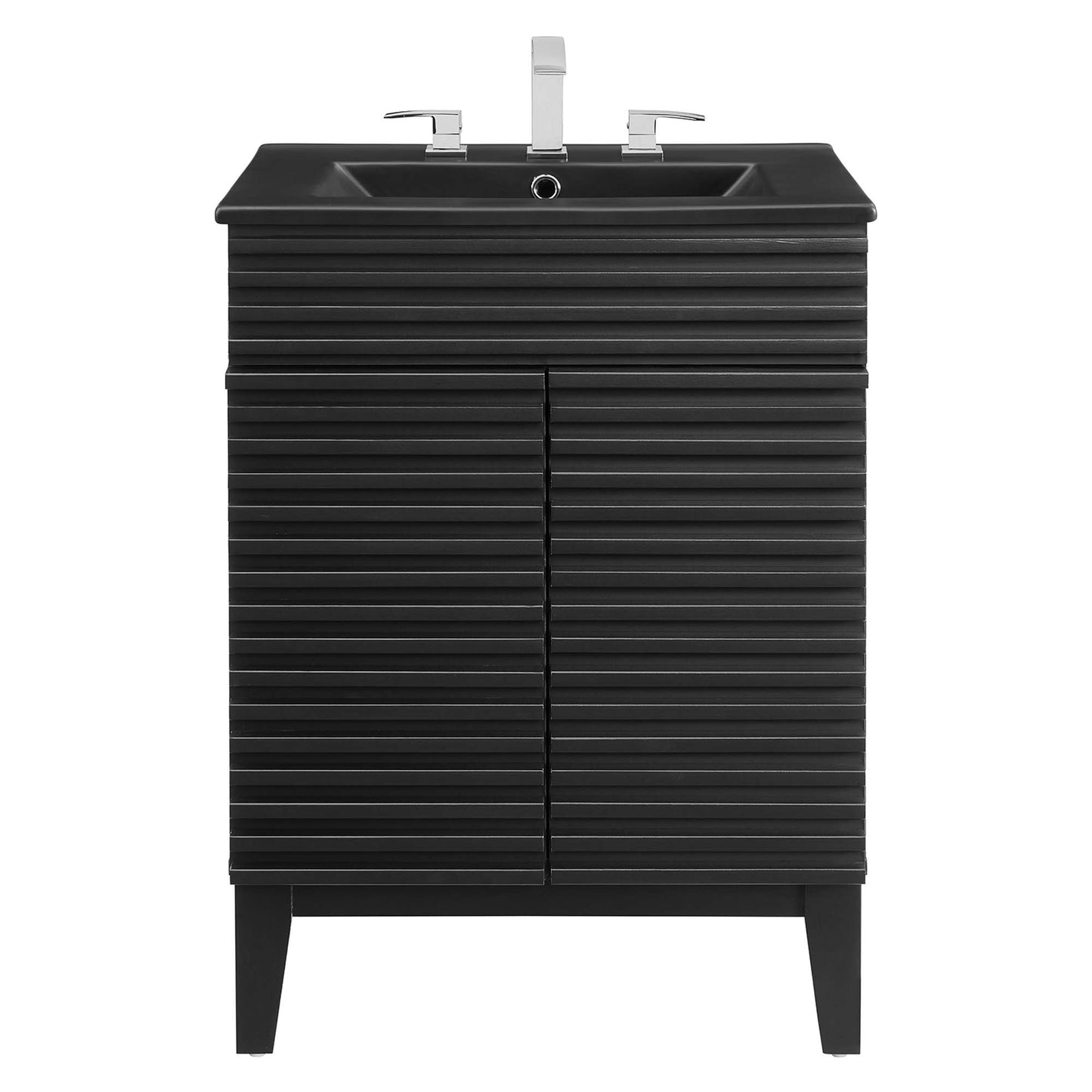 Modway - Render 24" Bathroom Vanity by Modway  Bathroom Vanities Black - EEI-5350-BLK-BLK