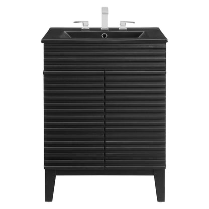 Modway - Render 24" Bathroom Vanity by Modway  Bathroom Vanities Black - EEI-5350-BLK-BLK