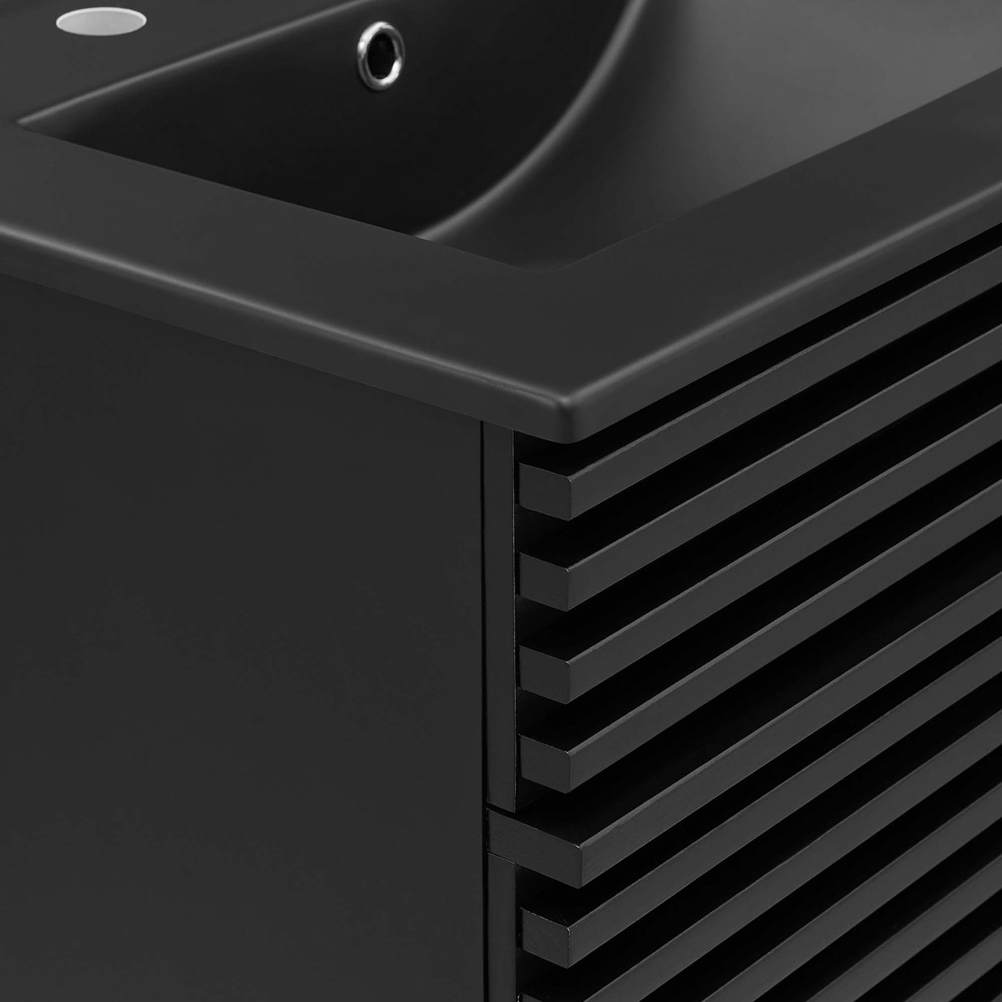 Modway - Render 24" Bathroom Vanity by Modway  Bathroom Vanities Black - EEI-5350-BLK-BLK