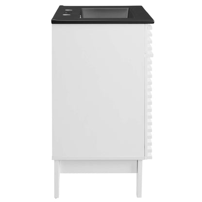 Modway - Render 24" Bathroom Vanity by Modway  Bathroom Vanities White - EEI-5350-WHI-BLK