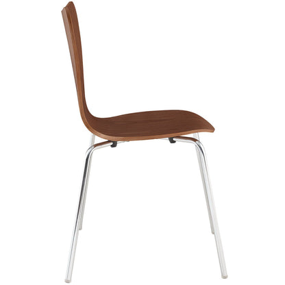Modway - Ernie Dining Side Chair by Modway  Bar and Dining Dining Chairs Brown - EEI-537-WAL