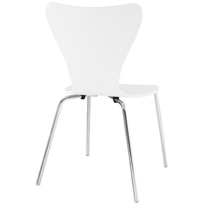 Modway - Ernie Dining Side Chair by Modway  Bar and Dining Dining Chairs White - EEI-537-WHI