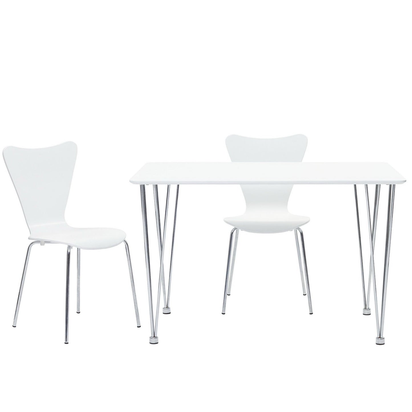 Modway - Ernie Dining Side Chair by Modway  Bar and Dining Dining Chairs White - EEI-537-WHI