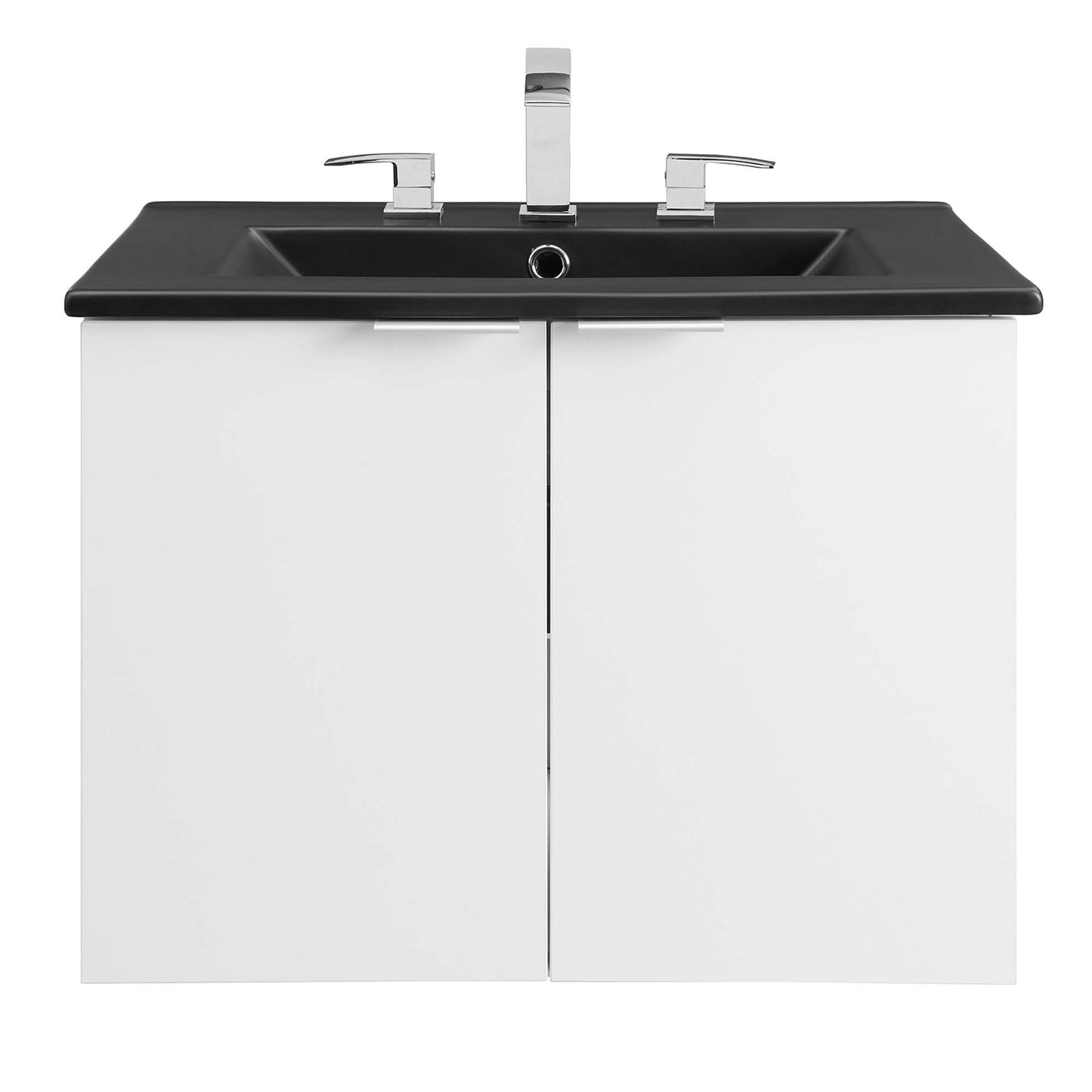 Modway - Maybelle 24" Wall-Mount Bathroom Vanity by Modway  Bathroom Vanities White - EEI-5370-WHI-BLK