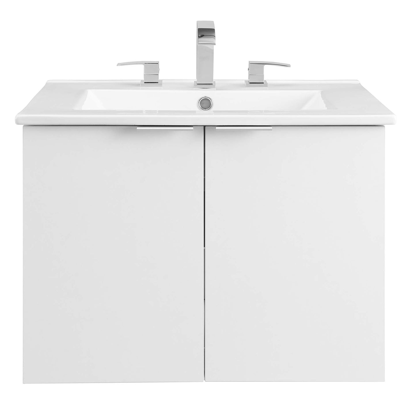 Modway - Maybelle 24" Wall-Mount Bathroom Vanity by Modway  Bathroom Vanities White - EEI-5379-WHI-WHI