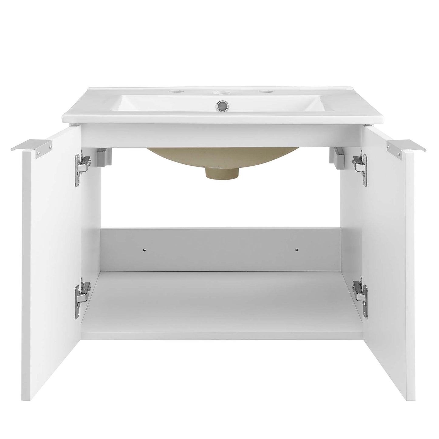 Modway - Maybelle 24" Wall-Mount Bathroom Vanity by Modway  Bathroom Vanities White - EEI-5379-WHI-WHI
