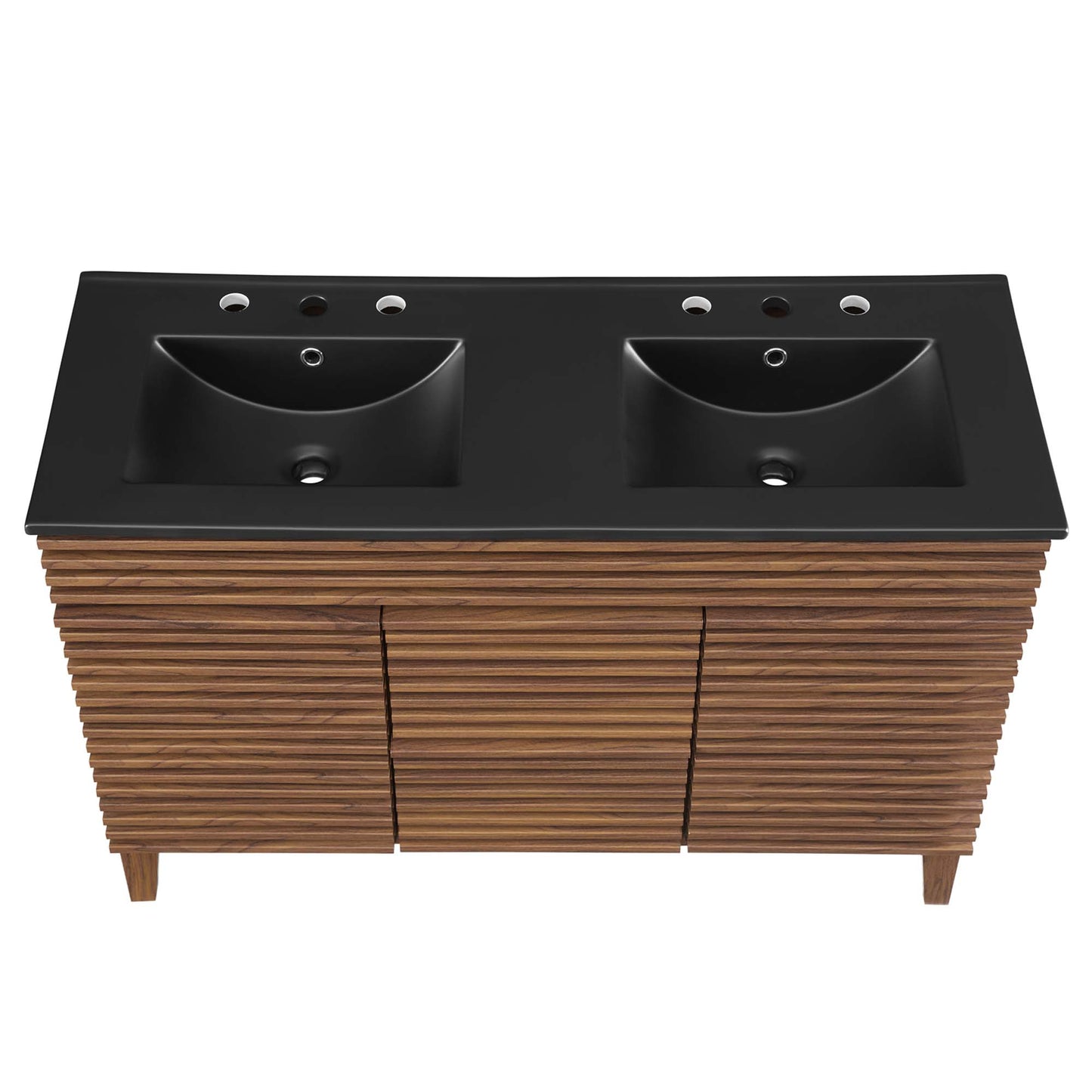 Modway - Render 48" Double Sink Bathroom Vanity by Modway  Bathroom Vanities Black - EEI-5381-WAL-BLK