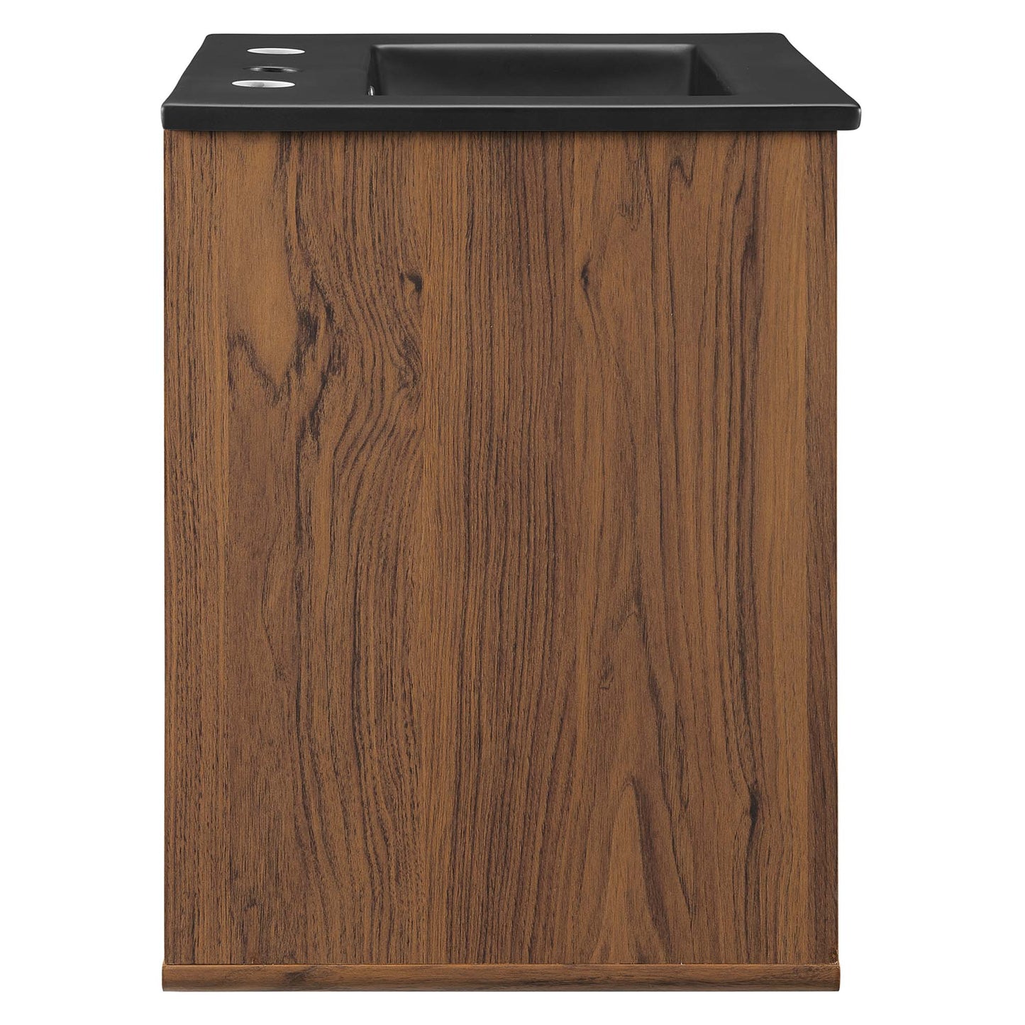 Modway Outlet Transmit 18" Wall-Mount Bathroom Vanity by Modway  Bathroom Furniture Walnut Black - EEI-5388-WAL-BLK