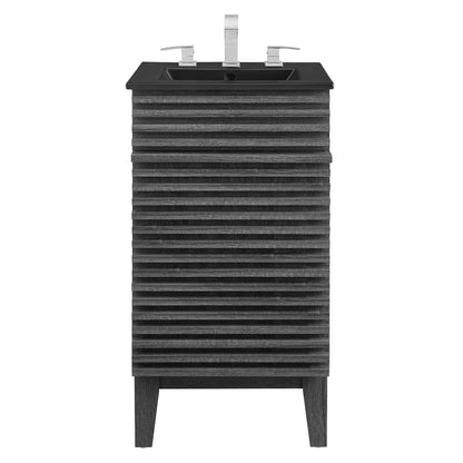 Modway Outlet Render 18" Bathroom Vanity by Modway  Bathroom Furniture Charcoal Black - EEI-5391-CHA-BLK