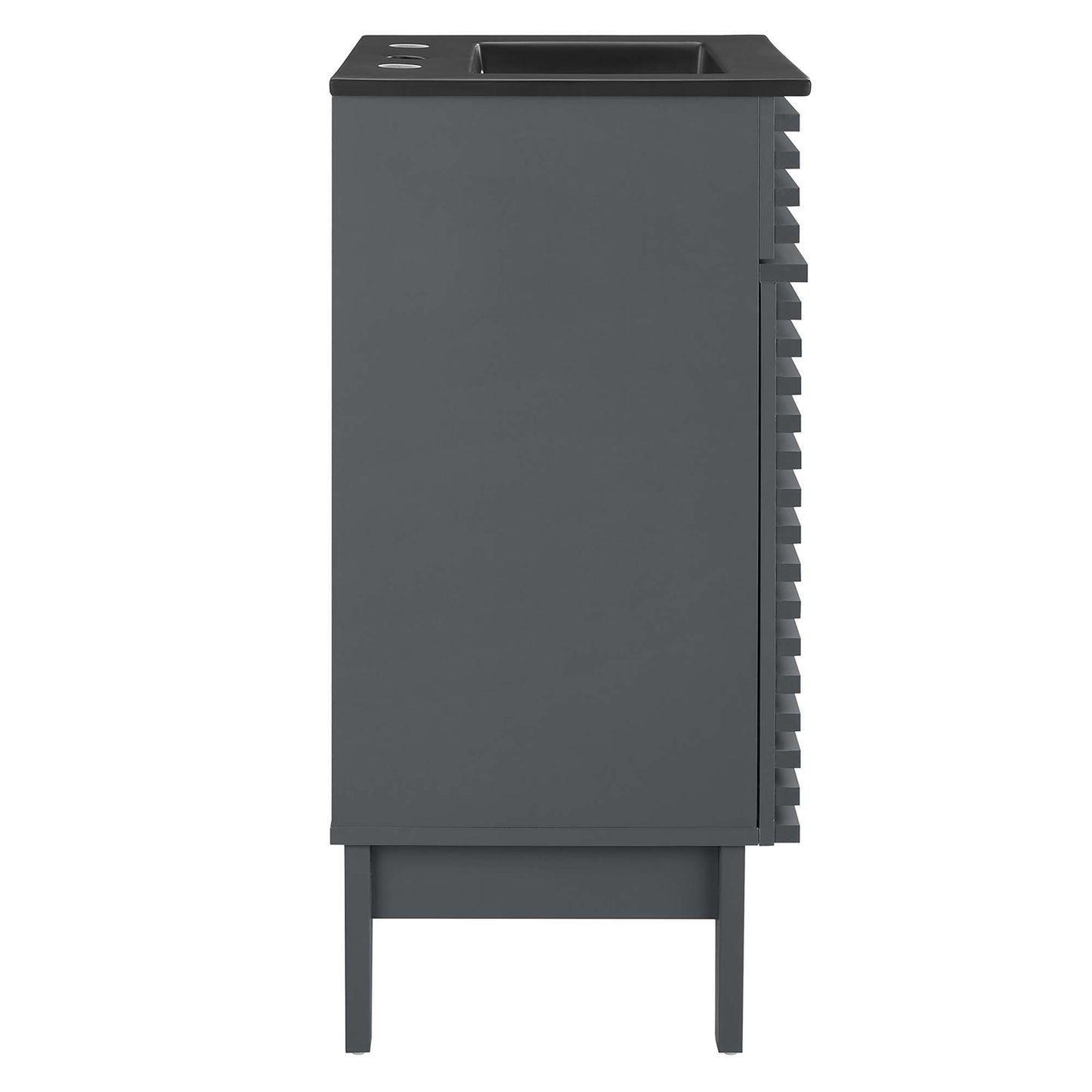 Modway Outlet Render 18" Bathroom Vanity by Modway  Bathroom Furniture Gray Black - EEI-5391-GRY-BLK
