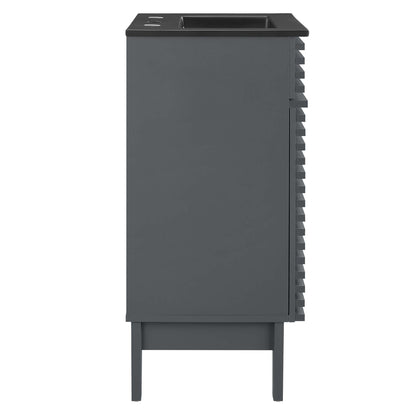 Modway Outlet Render 18" Bathroom Vanity by Modway  Bathroom Furniture Gray Black - EEI-5391-GRY-BLK