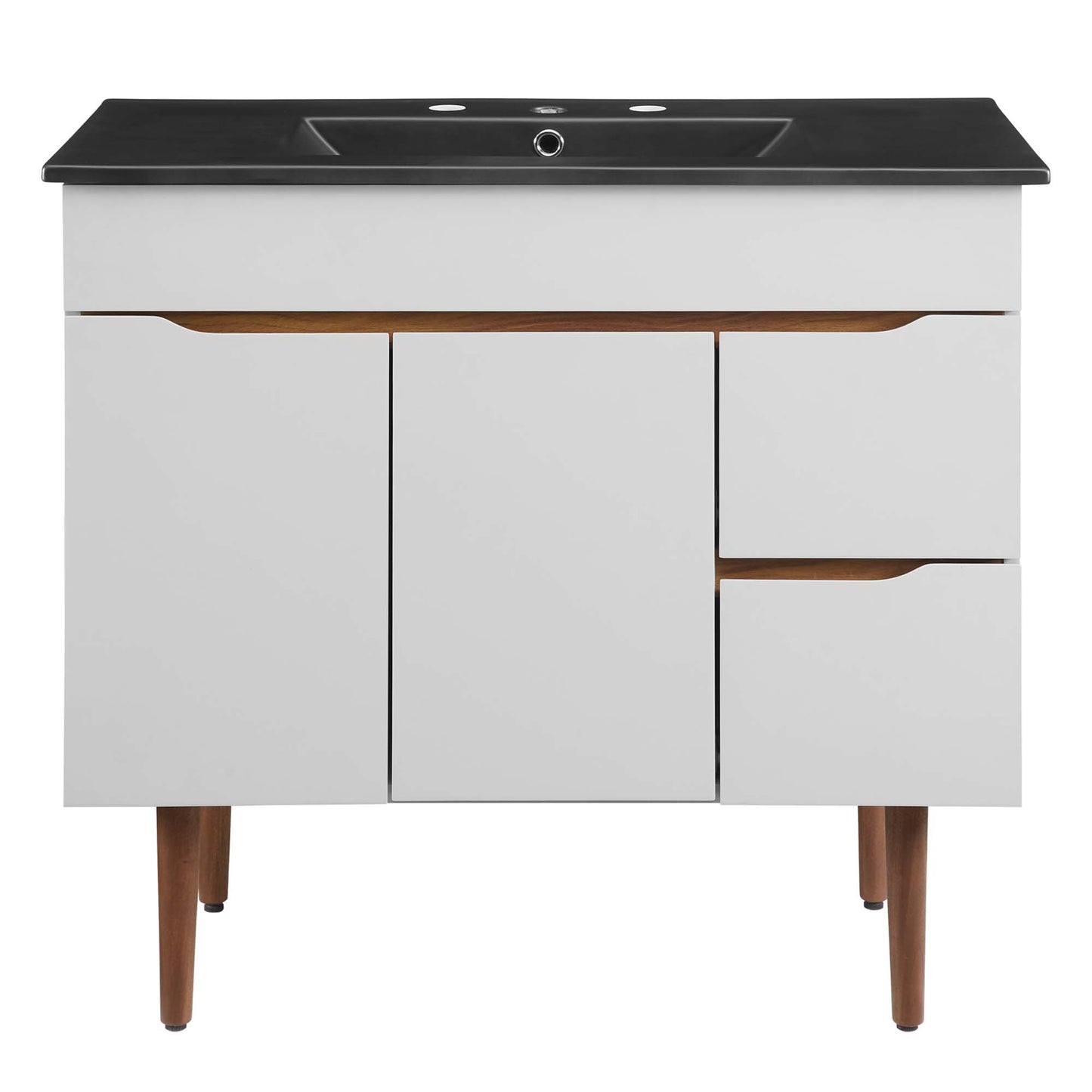 Modway Outlet Harvest 36" Bathroom Vanity by Modway  Bathroom Furniture Gray Black - EEI-5392-GRY-BLK