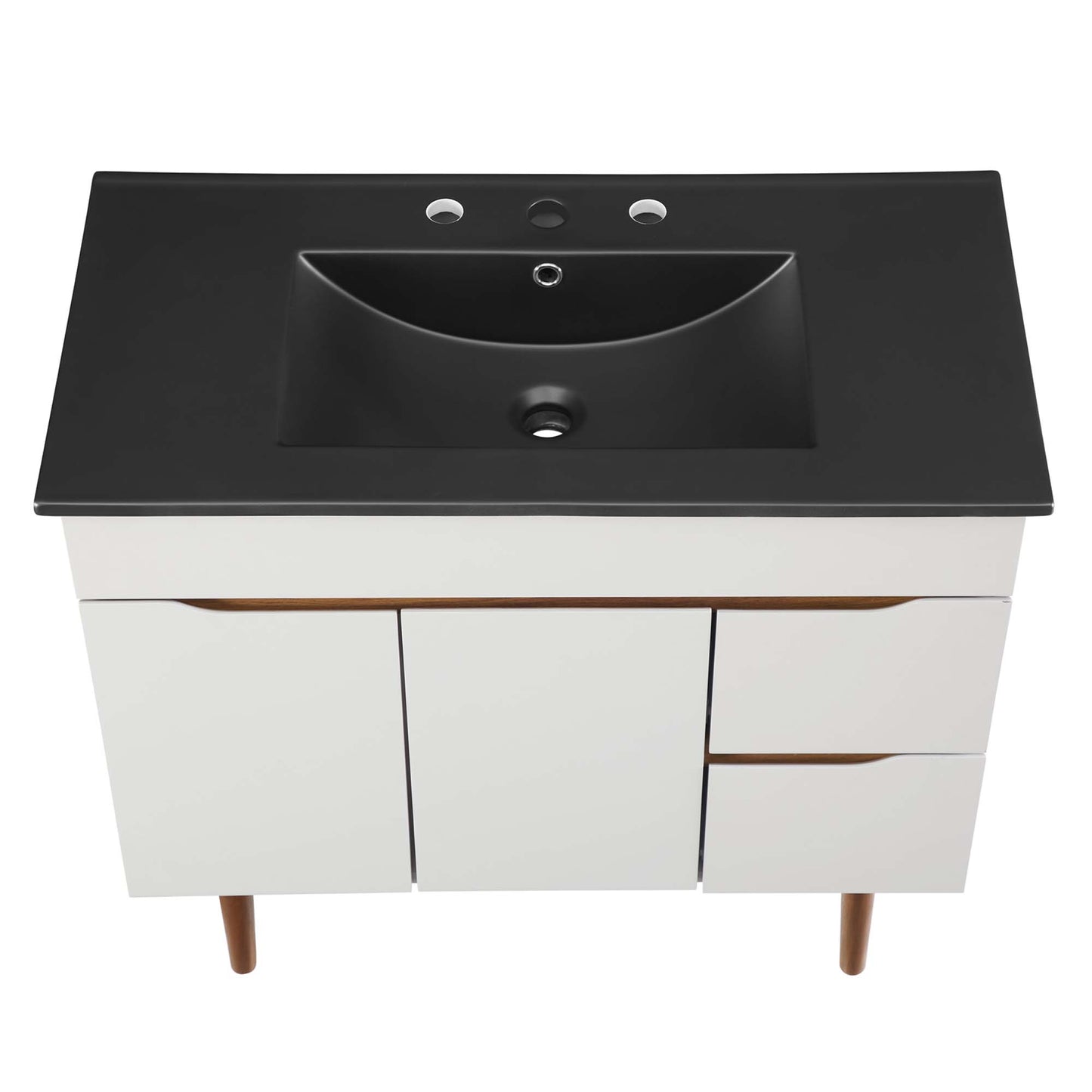 Modway Outlet Harvest 36" Bathroom Vanity by Modway  Bathroom Furniture Gray Black - EEI-5392-GRY-BLK