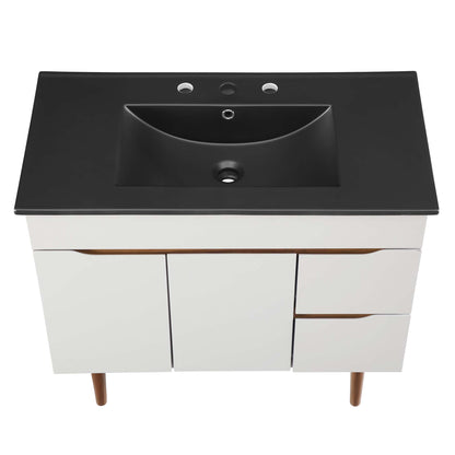 Modway Outlet Harvest 36" Bathroom Vanity by Modway  Bathroom Furniture Gray Black - EEI-5392-GRY-BLK