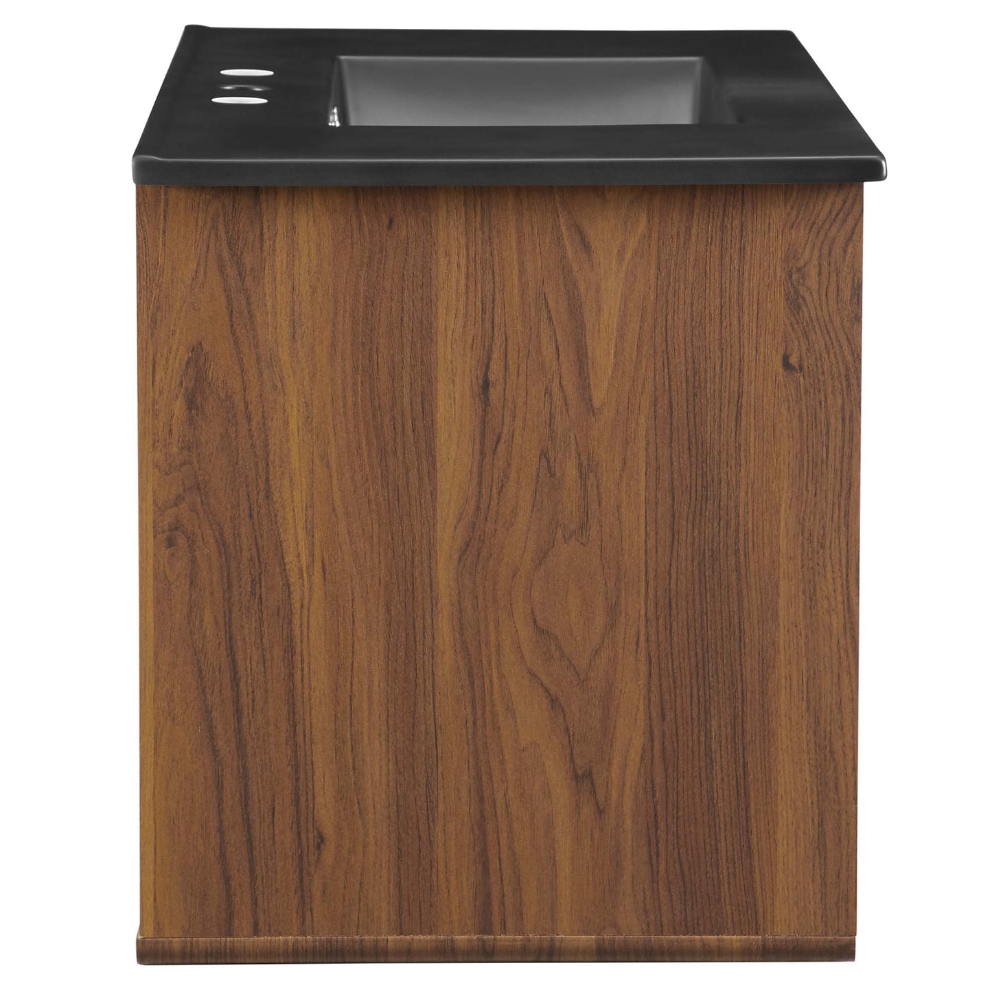 Modway Outlet Transmit 36" Wall-Mount Bathroom Vanity by Modway  Bathroom Furniture Walnut Black - EEI-5393-WAL-BLK